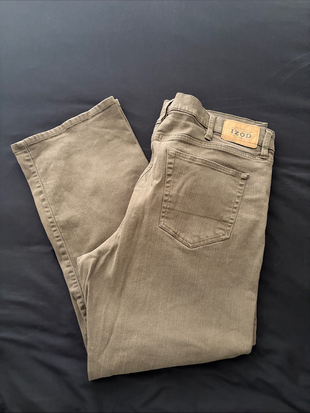 IZOD Brown Straight-Leg Jeans